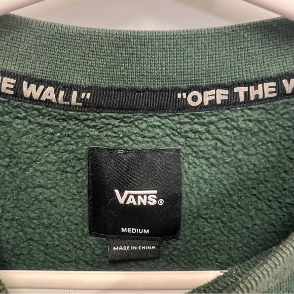 Vans Off the Wall limited edition crewneck sweatshirt in green size medium - Picture 6 of 13